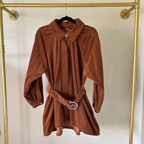New Dodo Bar Or Bella Belted Cotton-blend Corduroy Jacket - Picture 4 of 9